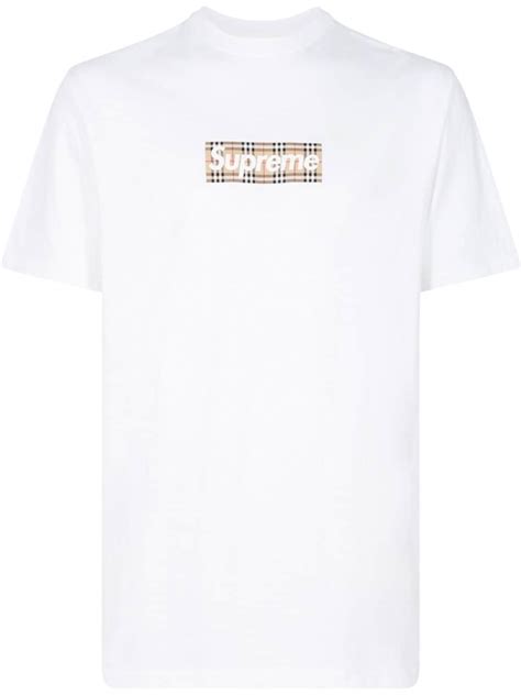 supreme burberry bot|supreme Burberry box t shirt.